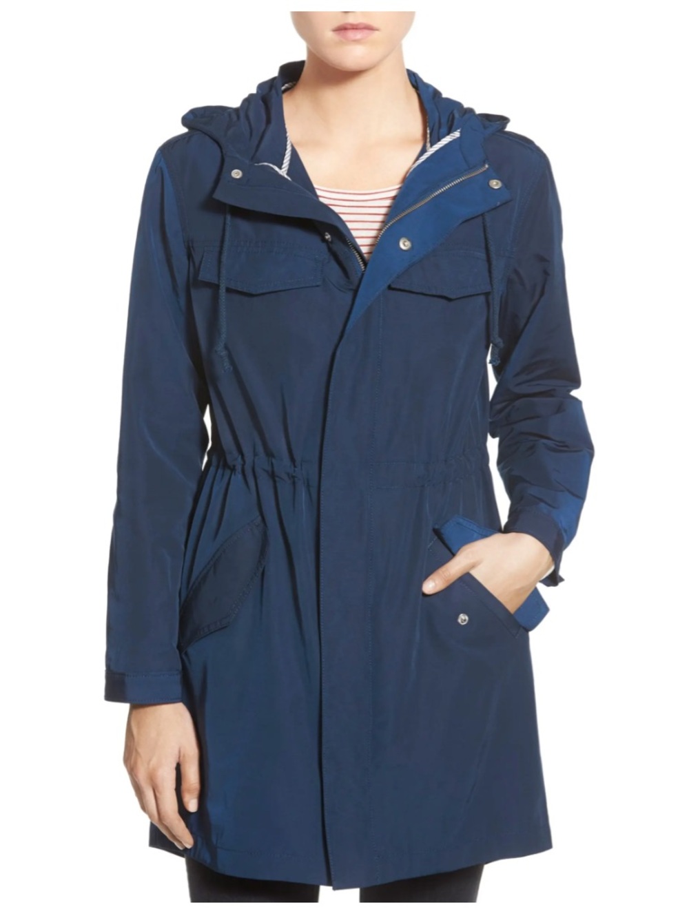 Madewell Blue Anorak Jacket